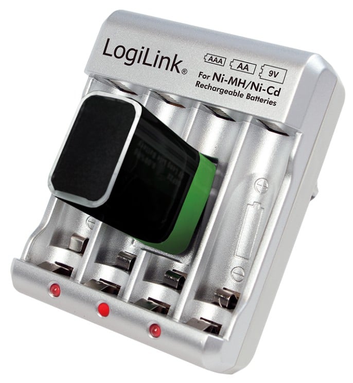 Charger for AA/AAA/ 9 V Ni-MH/Ni-Cd - Logilink IBT-KCR 0168