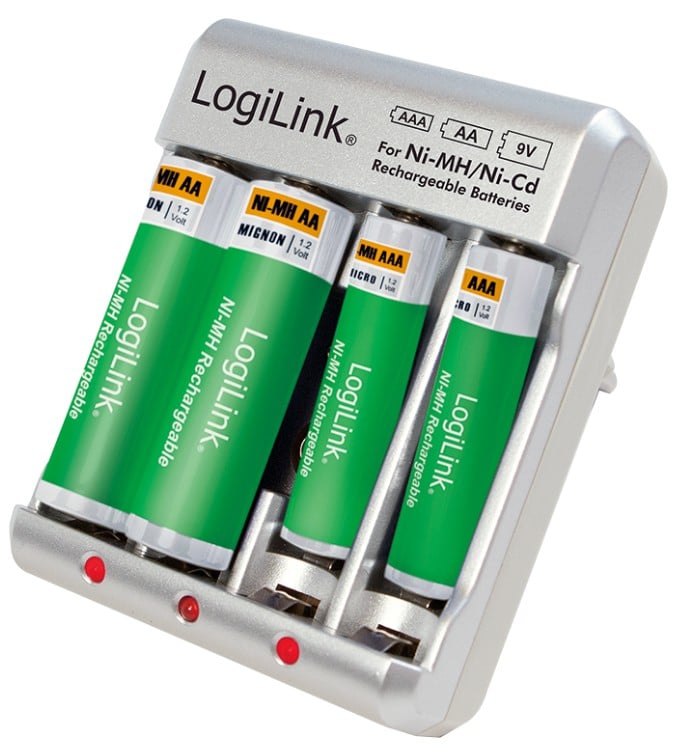 Charger for AA/AAA/ 9 V Ni-MH/Ni-Cd - Logilink IBT-KCR 0168