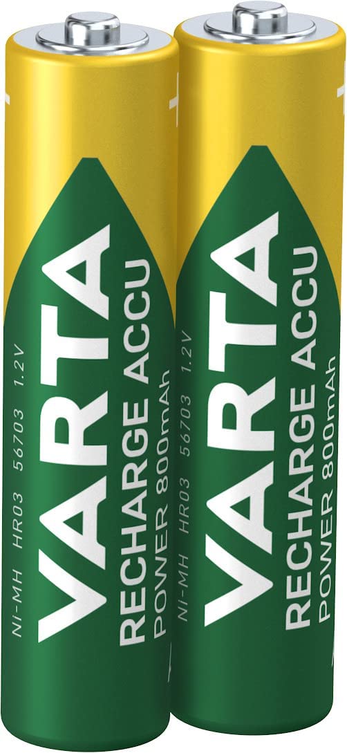 Blister 2 Batterie Ricaricabili Mini Stilo AAA 800 mAh - Varta IBT-KVR-LR03-28