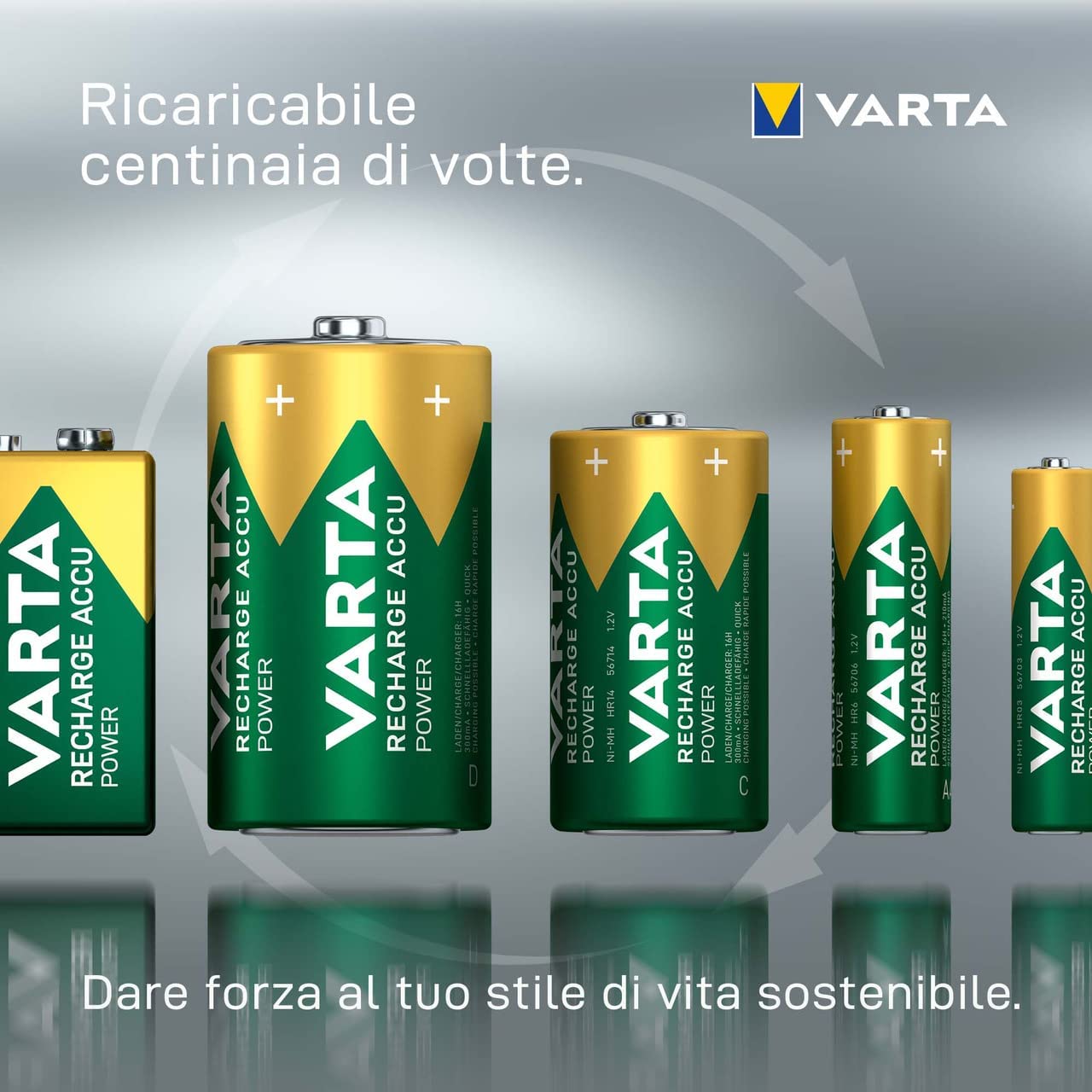 Blister 2 Batterie Ricaricabili Mini Stilo AAA 800 mAh - Varta IBT-KVR-LR03-28