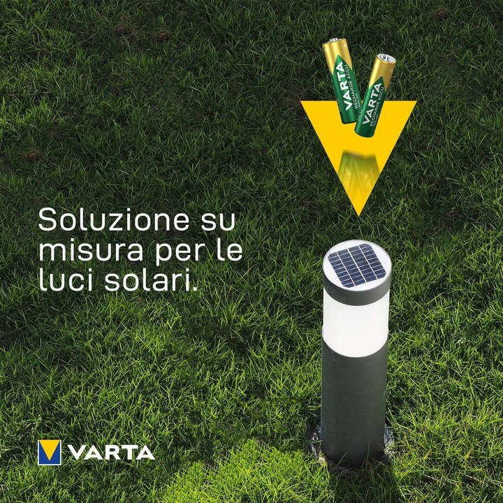 Blister 4 Rechargeable Mini Stilo AAA Batteries 800 mAh - Varta IBT-KVR-LR03-48