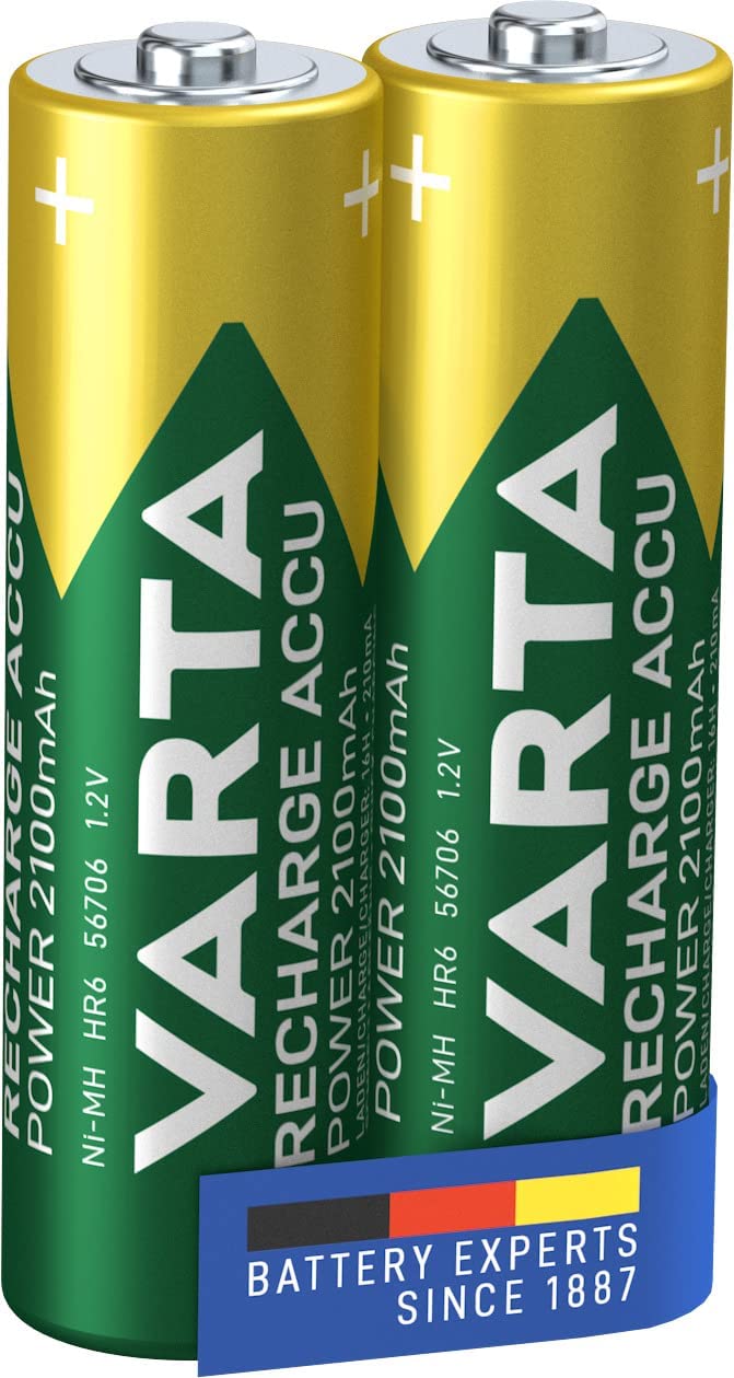 Blister 2 Batterie Ricaricabili Stilo AA 2100 mAh - Varta IBT-KVR-LR06-221