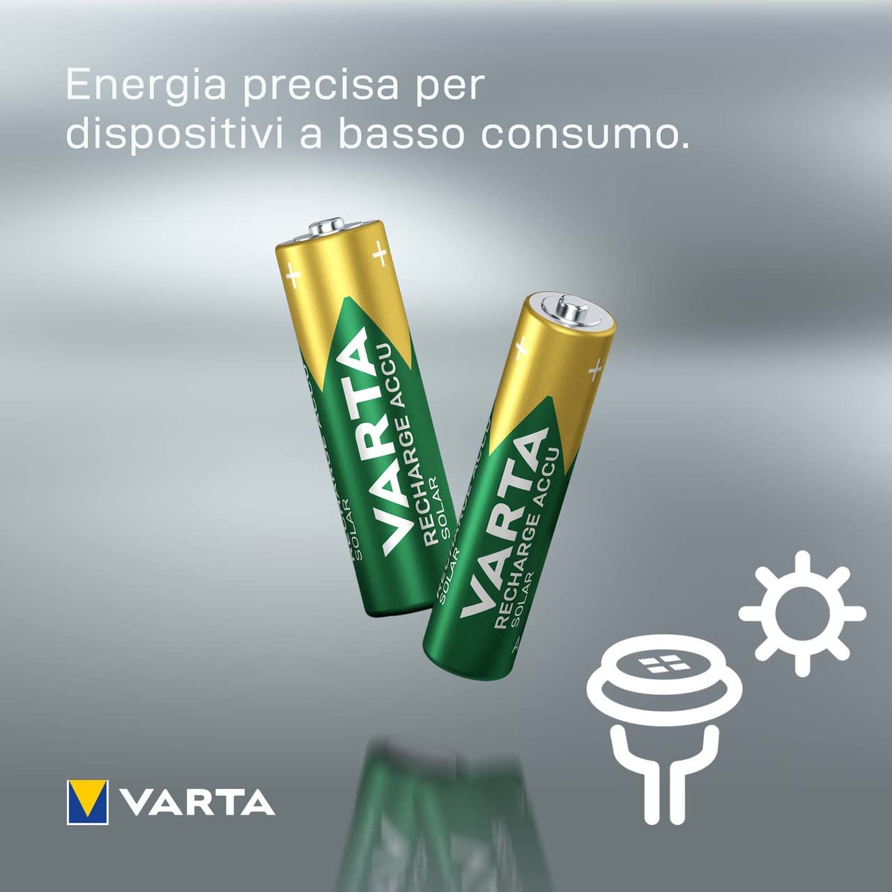 Blister 2 Batterie Ricaricabili Stilo AA 2100 mAh - Varta IBT-KVR-LR06-221