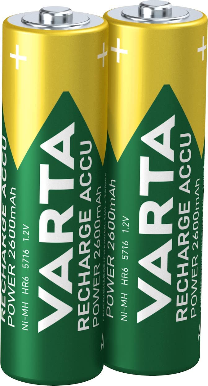Blister 2 Batterie Ricaricabili Stilo AA 2600 mAh - Varta IBT-KVR-LR06-226