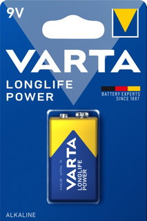 Blister 1 Batteria 9V Longlife Power Alcalina 6LP3146 - Varta IBT-KVT-9VLLP1