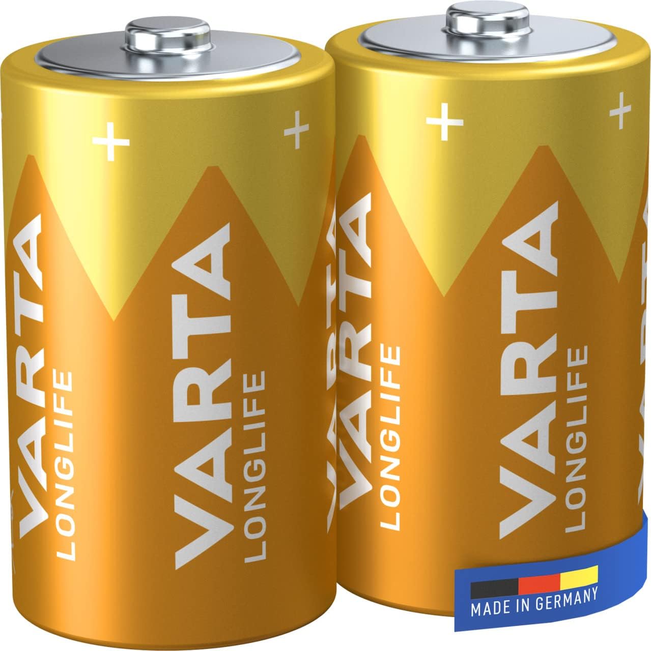 Blister 2 Batterie 1.5V Longlife Alcalina D Torcia - Varta IBT-KVT-DL2P