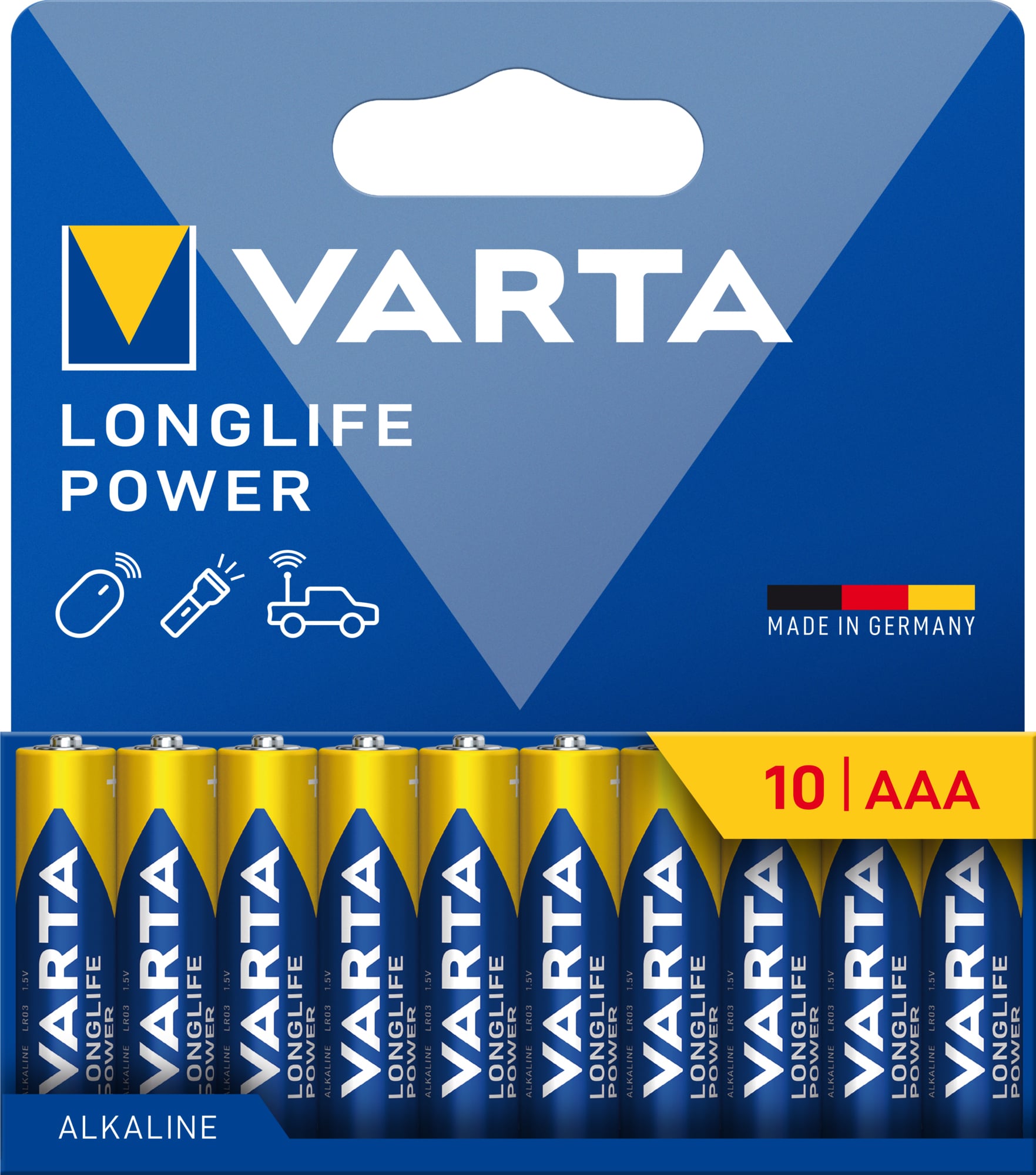 Confezione 10 Batterie Varta Longlife Power Ministilo AAA - IBT-KVT-LR03LLP10P
