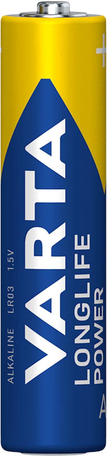 Blister 4 Batterie 1.5V Longlife Power Alcalina Ministilo AAA - Varta IBT-KVT-LR03LLP4