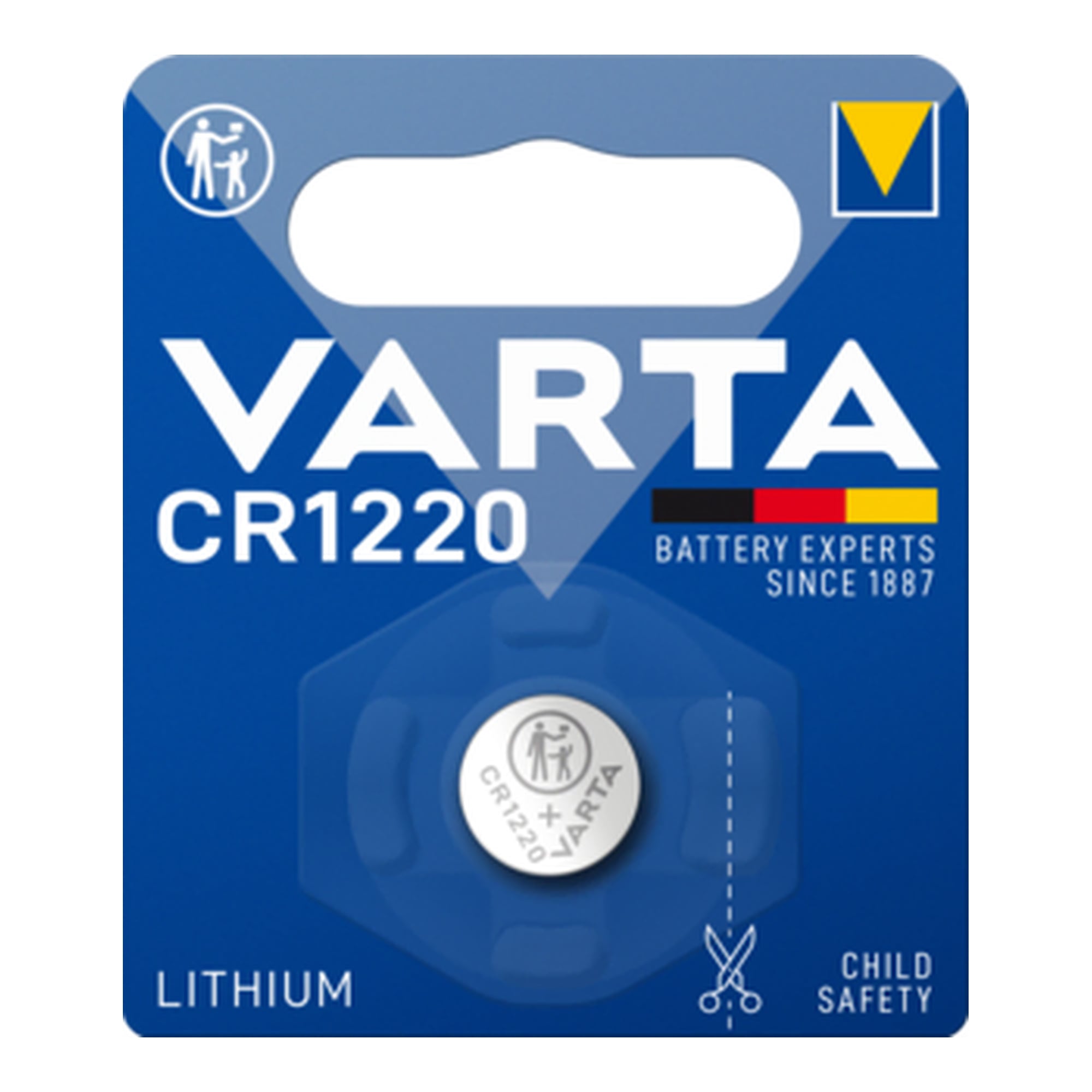 Batteria a bottone Litio CR1220 (blister 1 pz) - Varta IBT-KVT1220