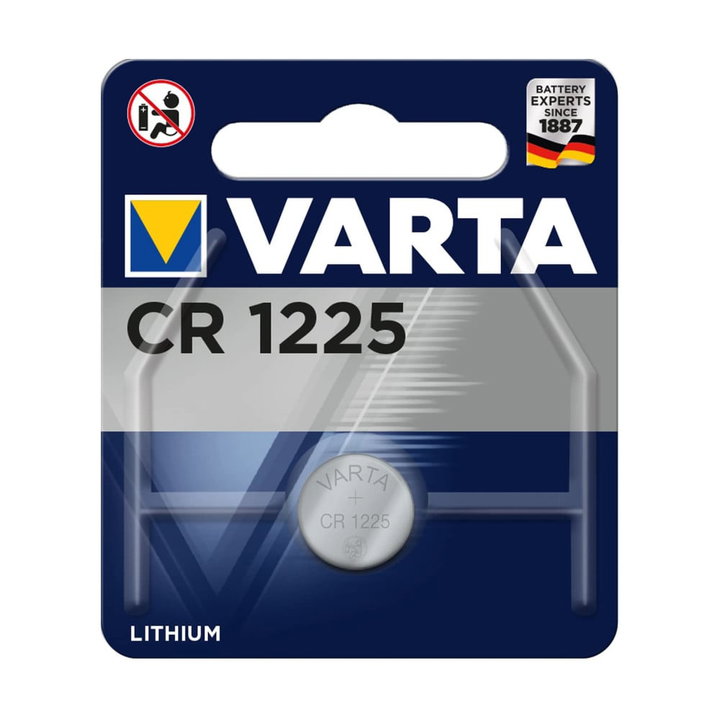 Blister 1 Batteria 3V Litio CR 1225 6225 - Varta IBT-KVT1225