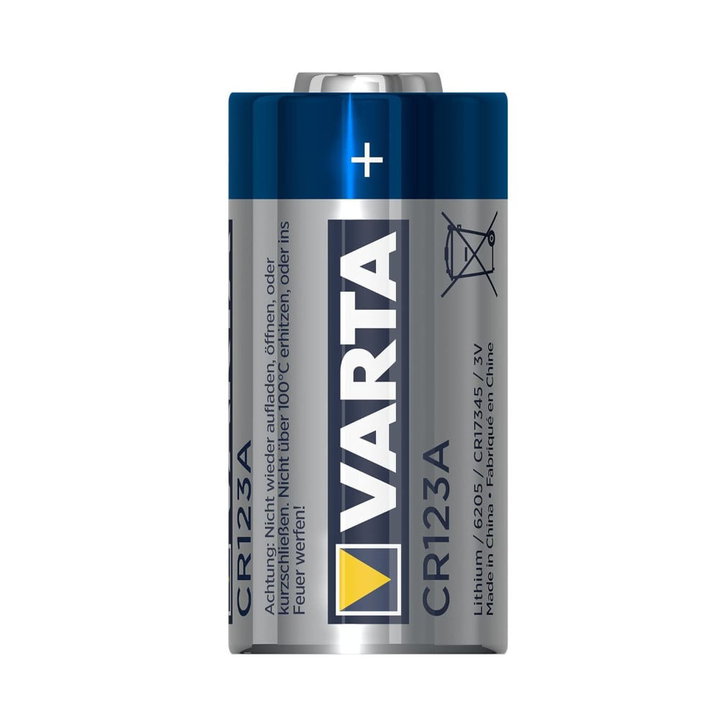 Blister 1 Battery 3V 1430 mAh Lithium CR123A - Varta IBT-KVT123A