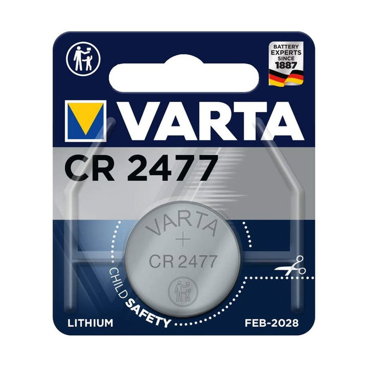 Blister 1 Batteria 3V Litio CR 2477 - Varta IBT-KVT2477