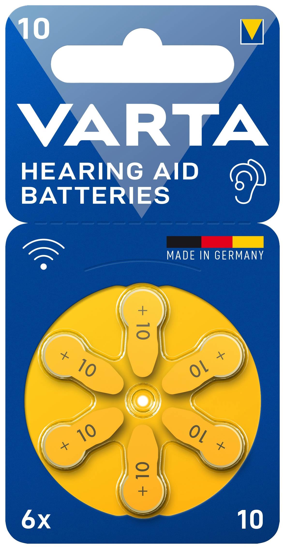 Batterie a Bottone per Apparecchi Acustici V10 6pz - Varta IBT-PAC-V10V
