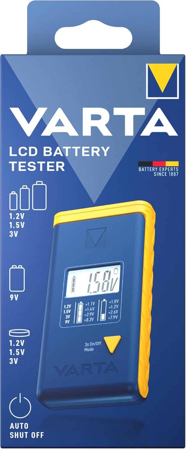 Tester Digitale con LCD Per Batterie - Varta IBT-TESTERLCD1