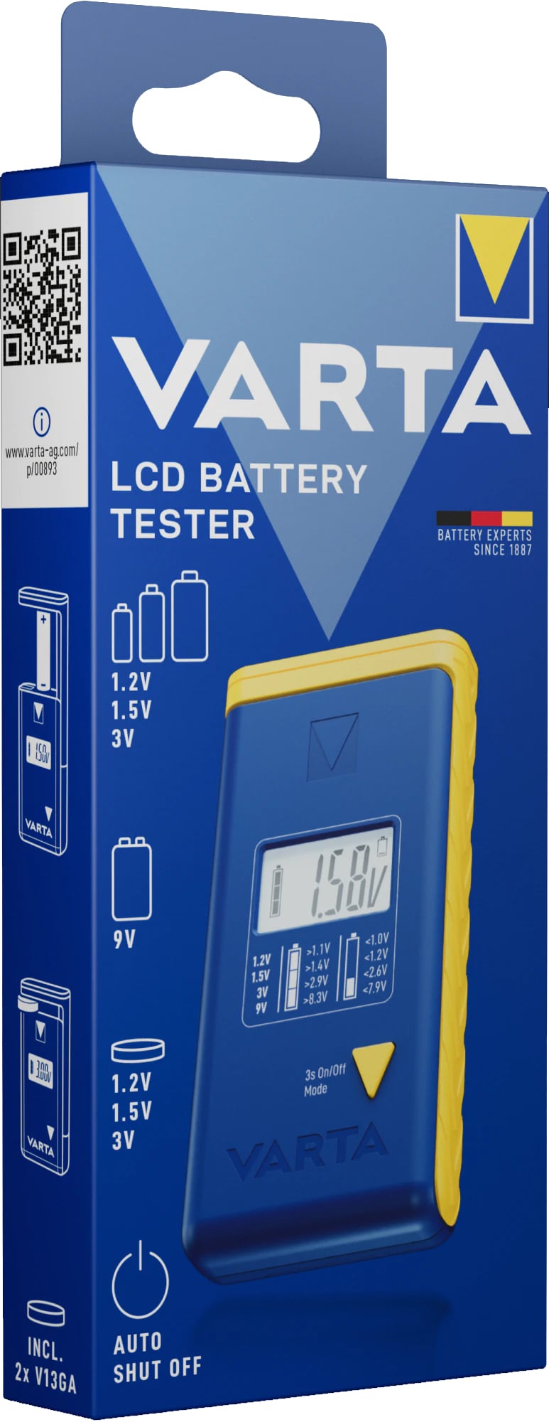 Tester Digitale con LCD Per Batterie - Varta IBT-TESTERLCD1