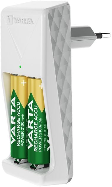 Caricabatterie Mini Charger per 2 Pile Stilo Ministilo AA/AAA - Varta IBT-VCMIN2