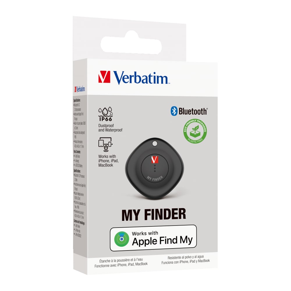 My Finder Dispositivo di Tracciamento Bluetooth Tracker v5.2 IP66 - Verbatim IC-32130
