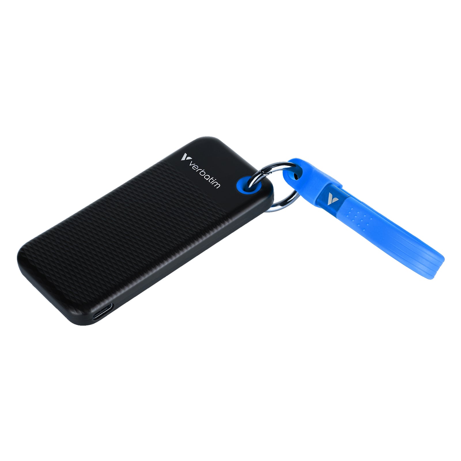 Pocket SSD Portachiavi con Attacco per Cavo USB-C™ 1TB Nero Blu - Verbatim IC-32191