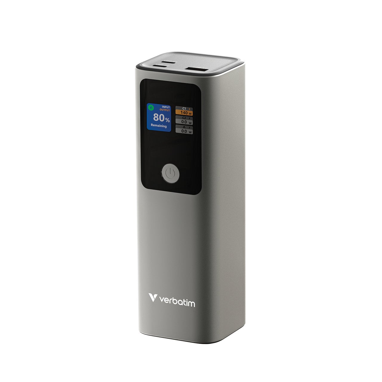 Power Bank 27000 mAh 1 x USB-A 2 x USB-C with TFT Display PD 3.1 140 W - Verbatim IC- 32269