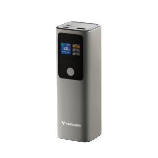 Power Bank 27000mAh 1x USB-A 2x USB-C with TFT Display, PD 3.1 140W - Verbatim IC-32269