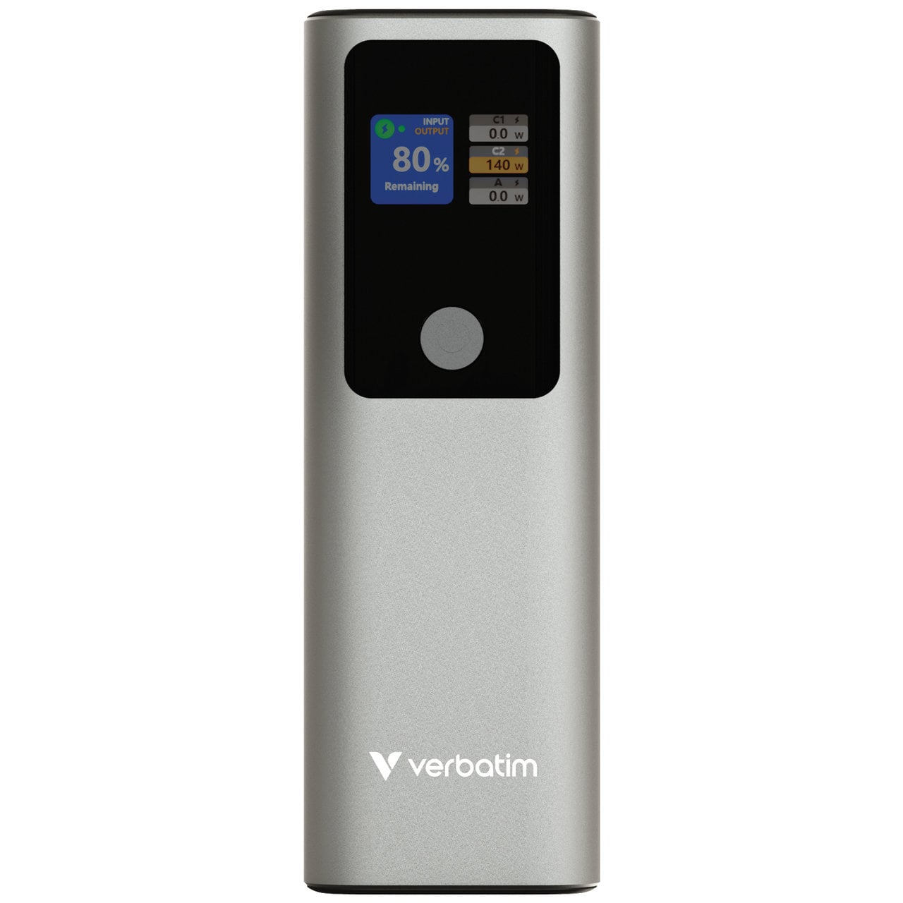 Power Bank 27000 mAh 1 x USB-A 2 x USB-C with TFT Display PD 3.1 140 W - Verbatim IC- 32269
