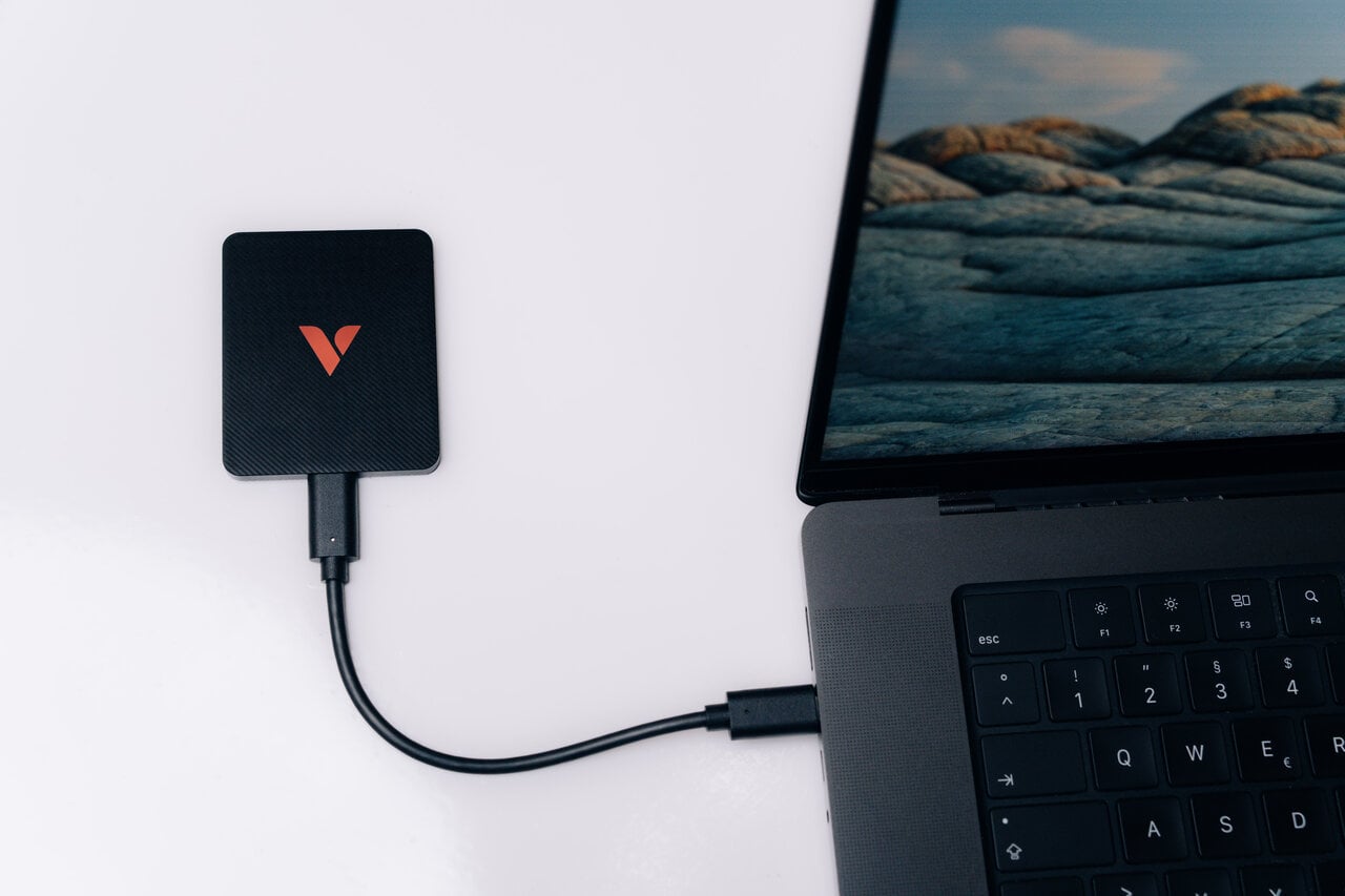 SSD Portatile SnapBack Ultra Slim USB-C™ 3.2 GEN 2x2 2 TB Nero - Verbatim IC-32337