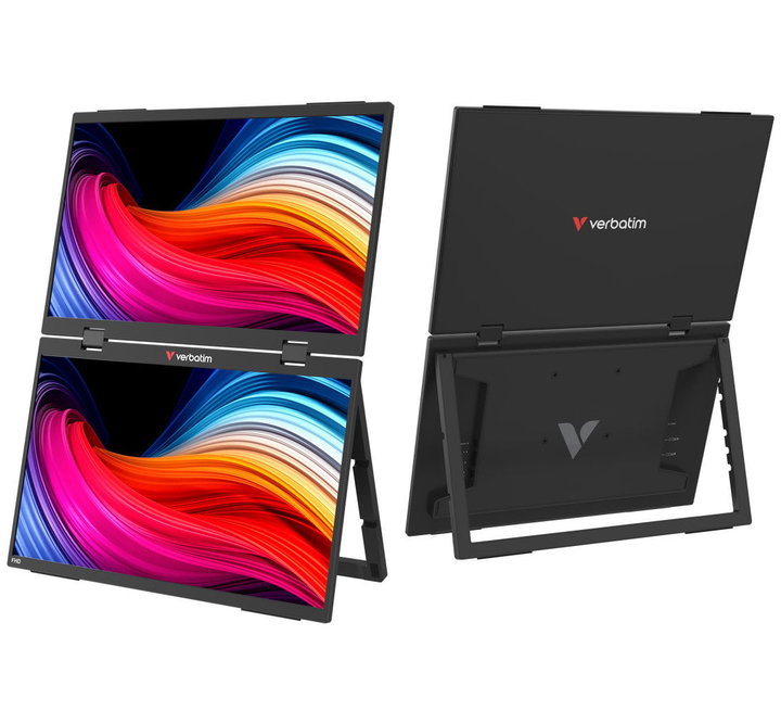 Doppio Monitor Portatile 15,6" Full HD 1080p Essentials - Verbatim IC-32403