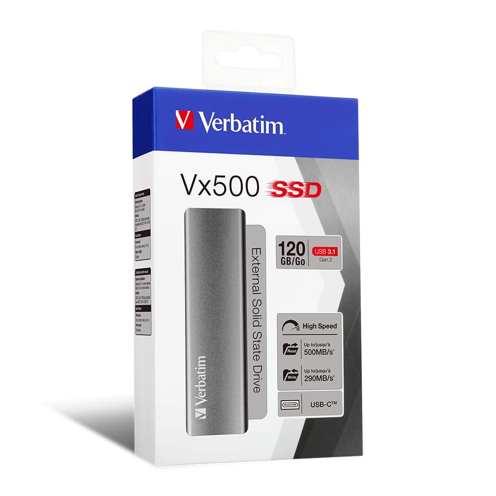 SSD Esterno 120GB VX500 Gen2 USB3.1 - Verbatim IC-47441