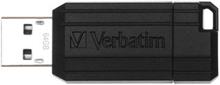 USB Memory 2.0 PinStripe 64Gb Black Color - Verbatim IC-49065