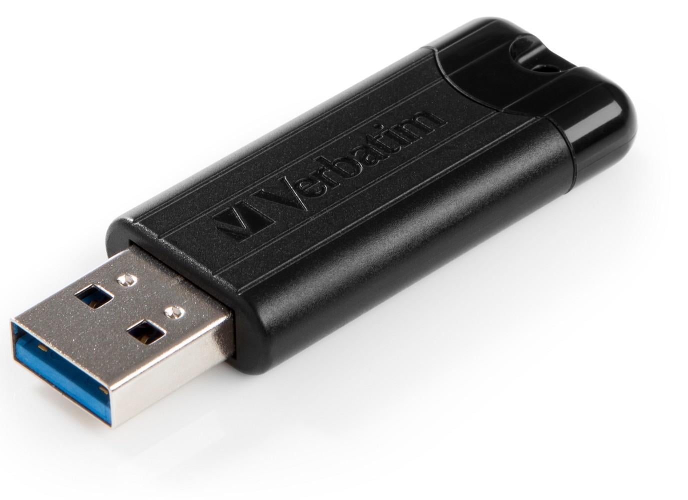 Memoria USB 3.0 PinStripe da 32Gb Colore Nero - Verbatim IC-49317