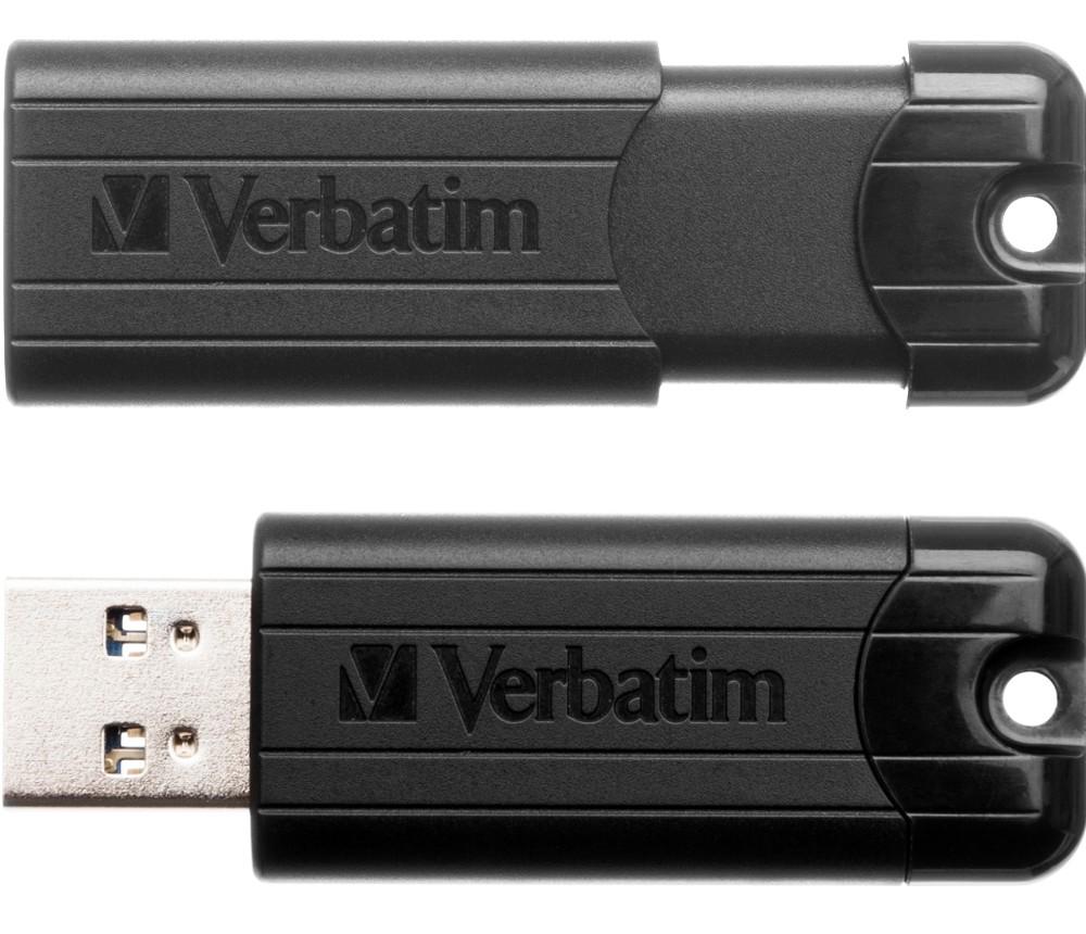 Memoria USB 3.0 PinStripe da 128Gb Colore Nero - Verbatim IC-49319