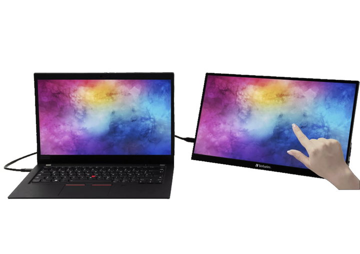 Portable Touchscreen Monitor 15,6" Full HD 1080p IPS PMT-15 - Verbatim IC-49592