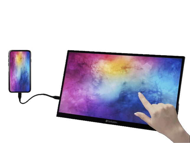 Portable Touchscreen Monitor 15,6" Full HD 1080p IPS PMT-15 - Verbatim IC-49592