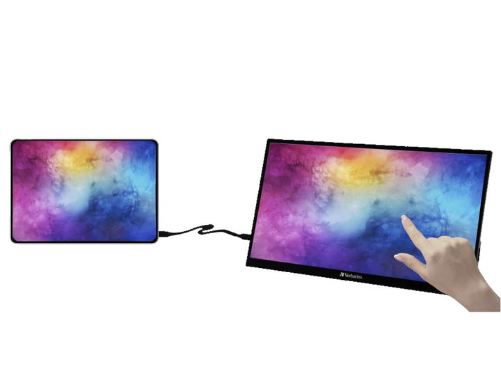 Portable Touchscreen Monitor 15,6" Full HD 1080p IPS PMT-15 - Verbatim IC-49592