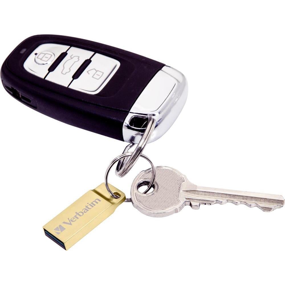 Mini Memoria USB 3.0 Verbatim con Portachiavi 16GB Oro - IC-99104