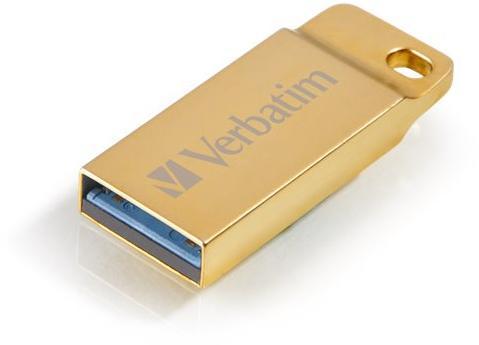 Mini Memoria USB 3.0 Verbatim con Portachiavi 16GB Oro - IC-99104