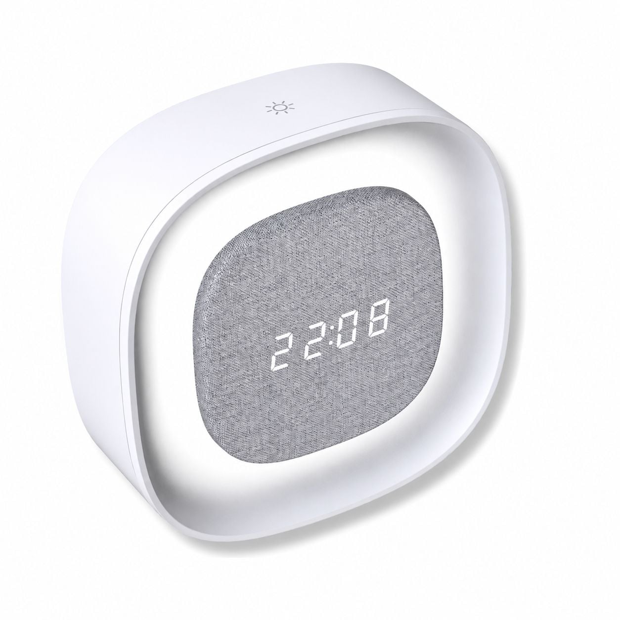 Wireless Multifunction Alarm Clock with Adjustable Nightlight - Techly IC-CLOCK- 56 WH
