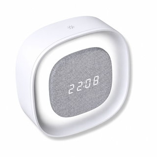 Multifunction Wireless Alarm Clock with Adjustable Night Light - Techly IC-CLOCK-56WH