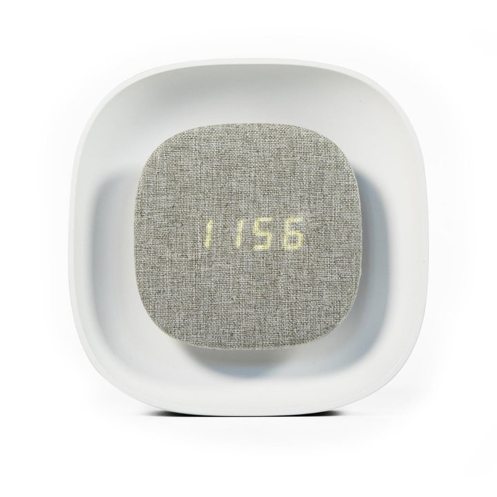 Sveglia Wireless Multifunzione con Luce Notturna Regolabile - Techly IC-CLOCK-56WH