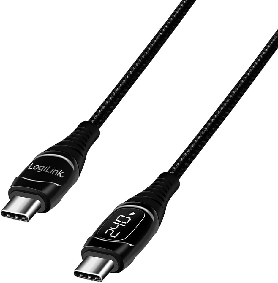 Cable USB-C Male/Man E-mark PD Display 1 m - Logilink IC-CU 0181