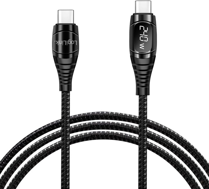 Cavo USB-C maschio/maschio E-mark PD display 1 m - Logilink IC-CU0181