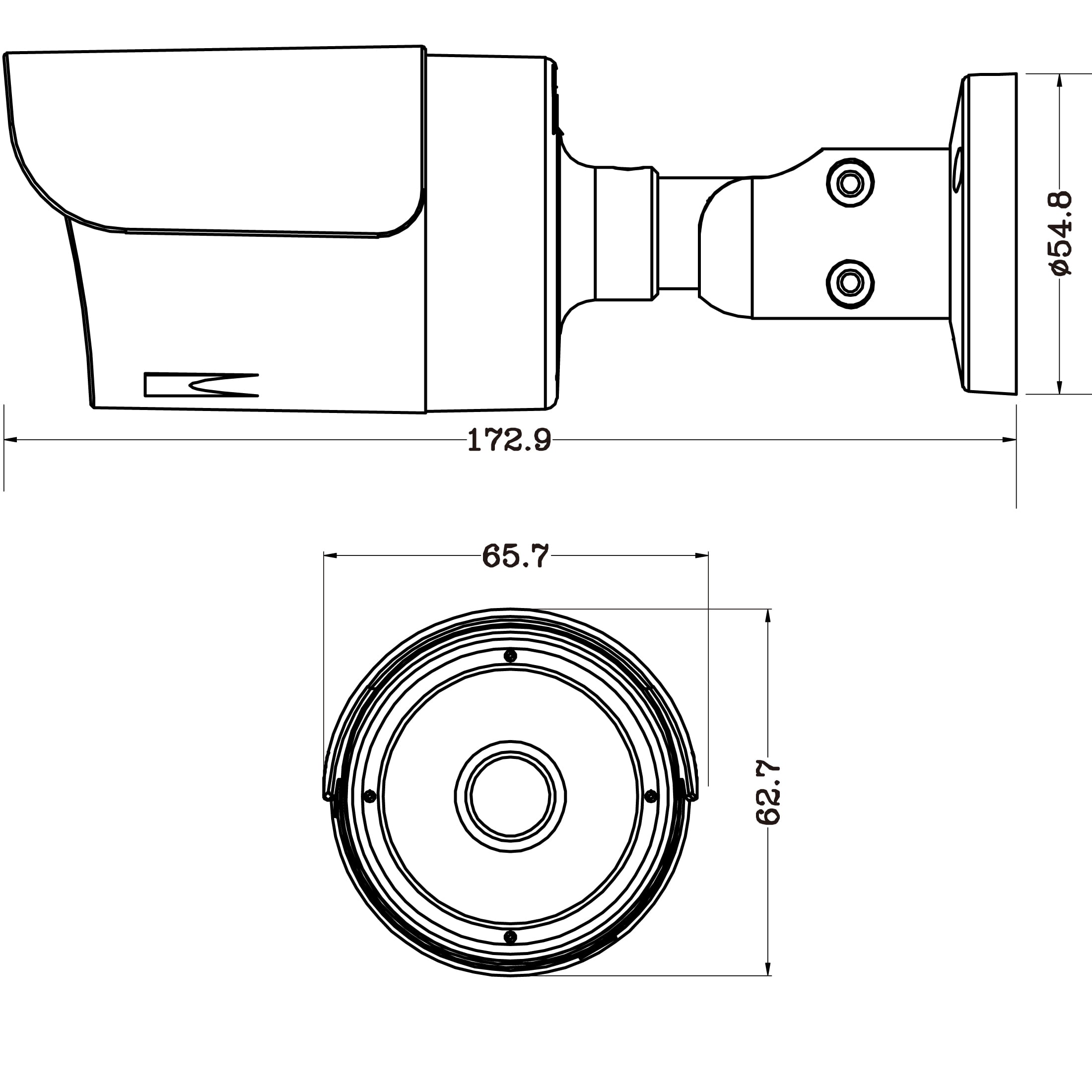 Telecamera CCTV Bullet 2Mp 4-in-1 IP67, DGC2105ATS - Avtech IC-DGC2105