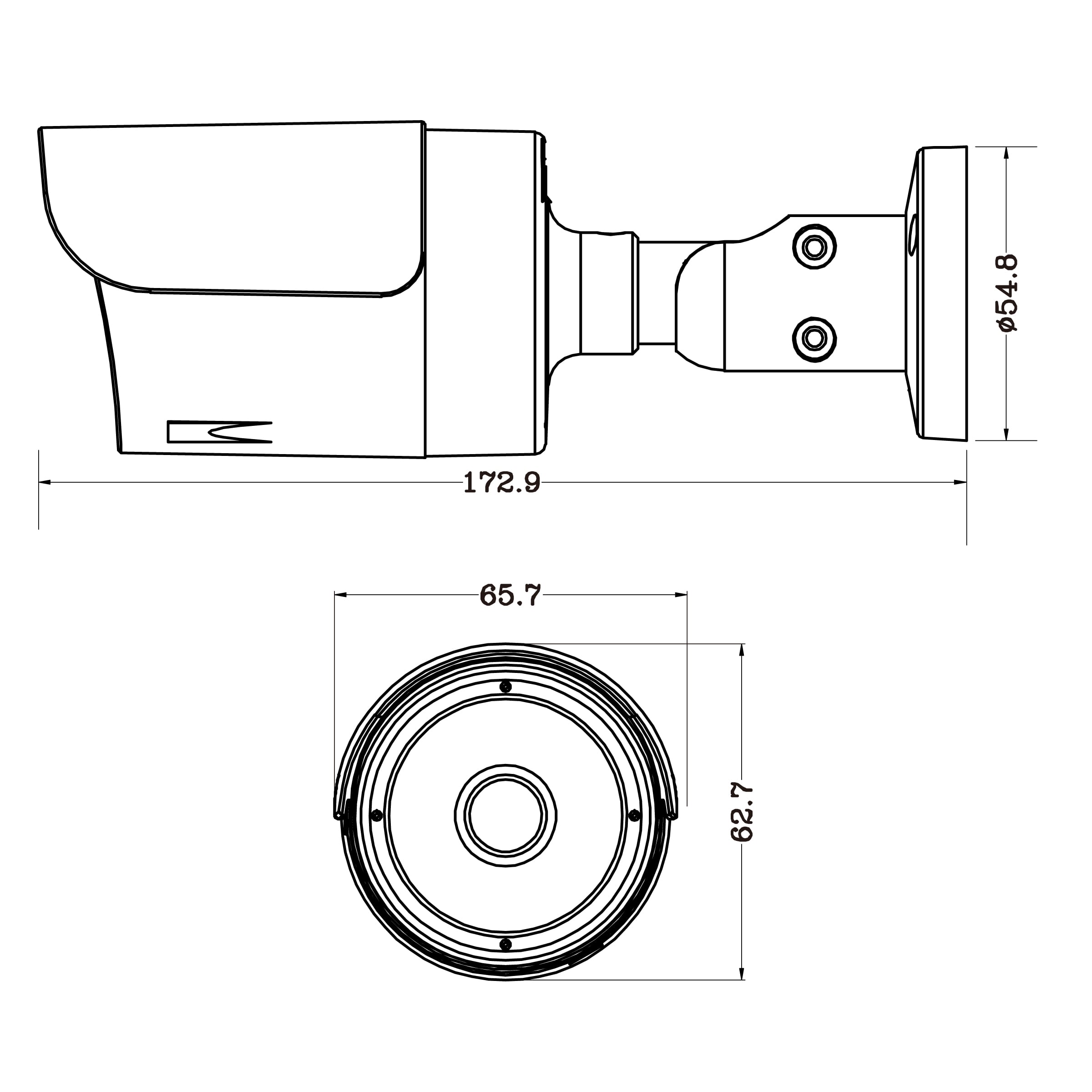 Telecamera CCTV Bullet IR 5MP 4 in 1 IP67, DGC5104AF - Avtech IC-DGC5104