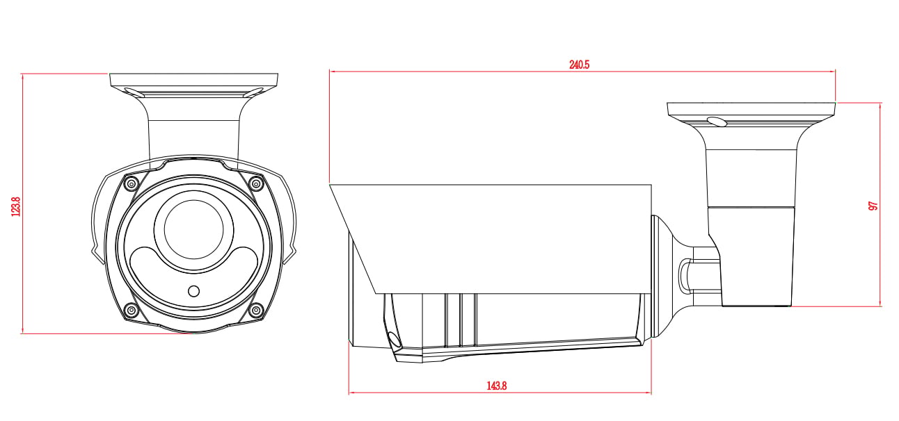 Telecamera IP 2Mp Full HD IR Starlight IP66 Lenti Motorizzate, DGM2643SVP - Avtech IC-DGM2643SV