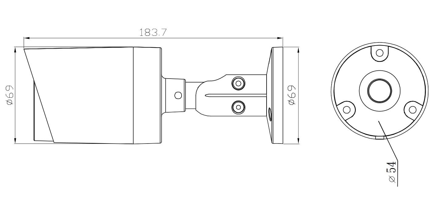Telecamera IP Bullet IR H.265 da 5MP Rilevamento Basato su AI, DGM5106SVAT - Avtech IC-DGM5106