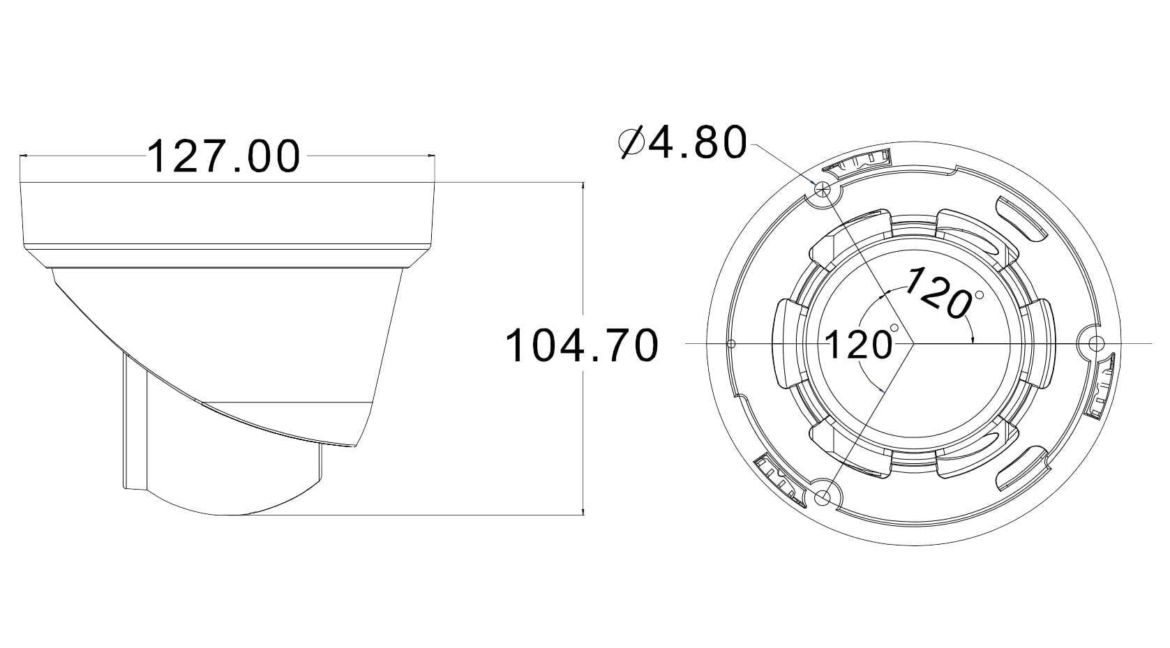 Telecamera IP Dome H.265 da 5MP Rilevamento Basato su AI, DGM5206SVAT - Avtech IC-DGM5206