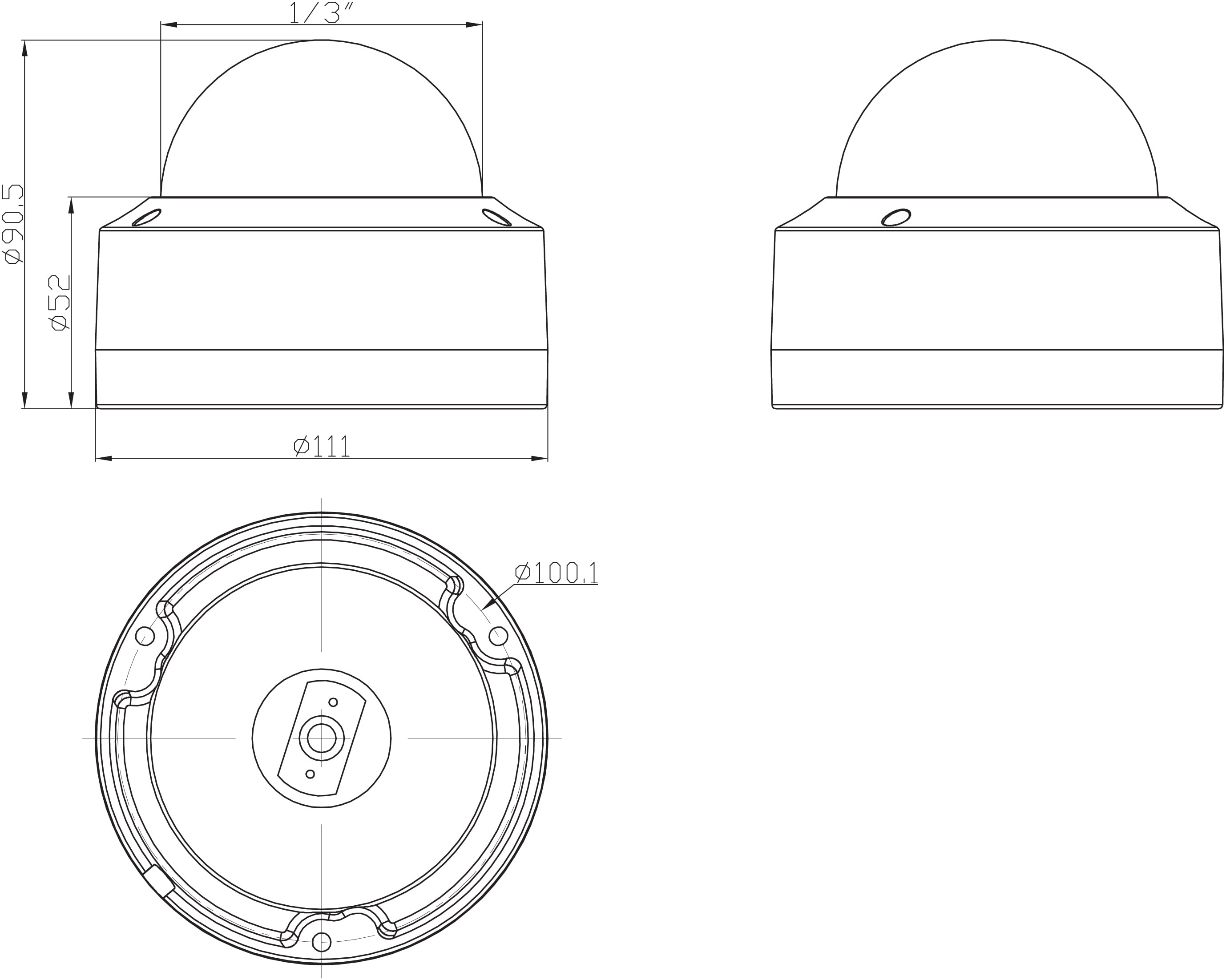 Telecamera IP Dome Lente Motorizzata H.265 IR da 5 MP IP66 Rilevamento Basato su AI, DGM5345GCATP - Avtech IC-DGM5345