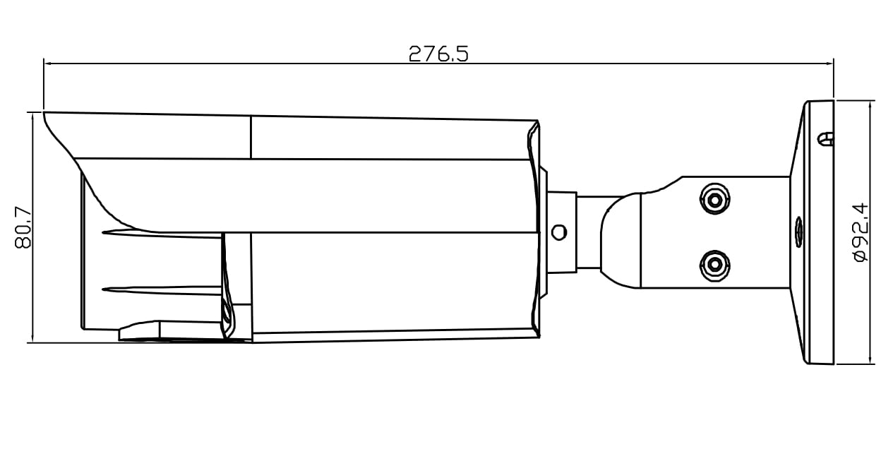 Telecamera IP Motorizzata Bullet IR H.265 da 5MP IP67 Rilevamento Basato su AI, DGM5545GCAT - Avtech IC-DGM5545