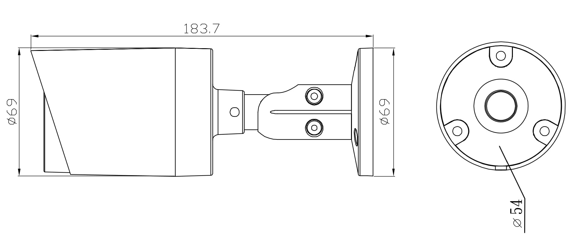 Telecamera IP Bullet IR H.265 da 8MP Rilevamento Basato su AI, DGM8109SVAT - Avtech IC-DGM8109