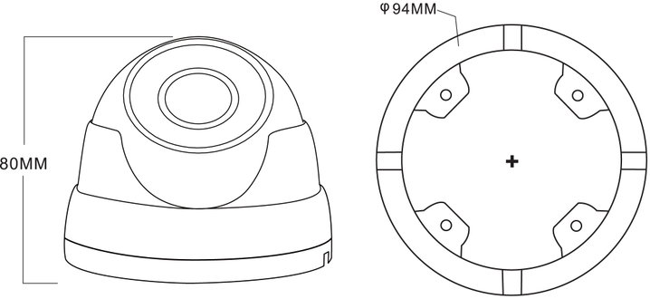 IP Dome H.265 IR 8MP AI Human/Vehicle Detection IP66 - Avtech IC-DGM8208